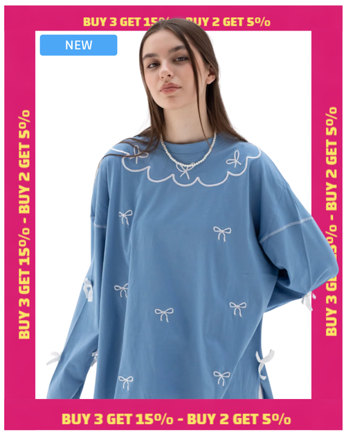 Azure Princess - Oversize 100% Cotton Tee Beepz