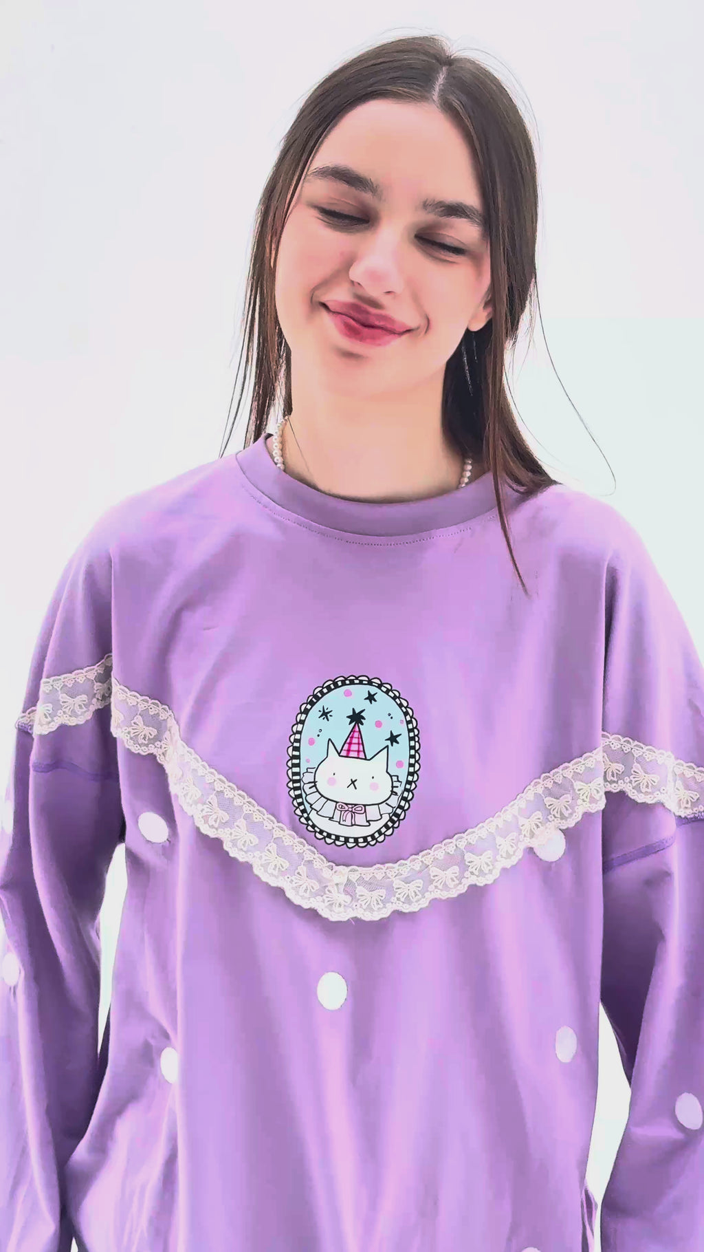 Lilac Dream - Oversize 100% Cotton Tee