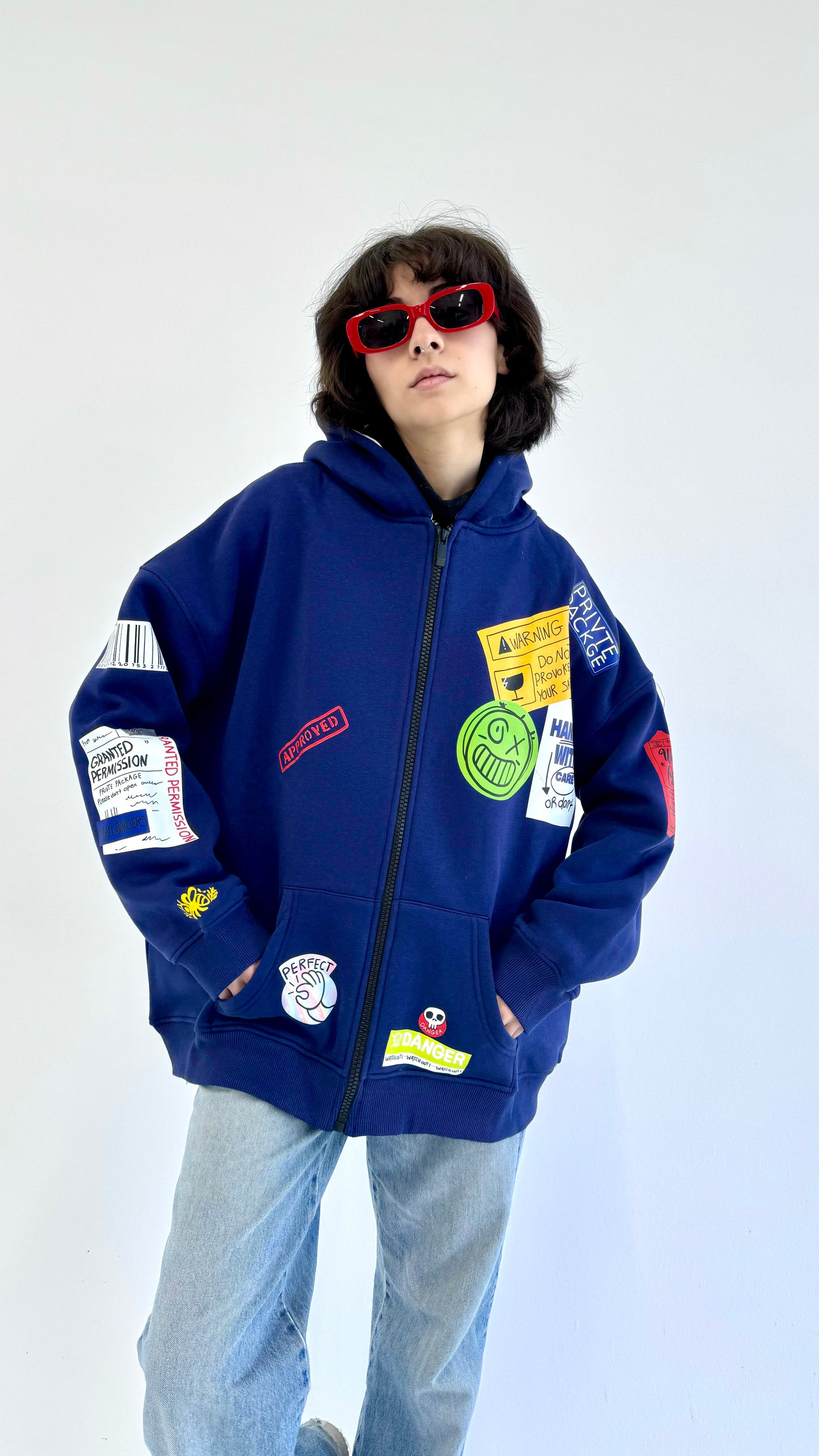 The Parcel-Oversized fleeced cotton sweatshirt