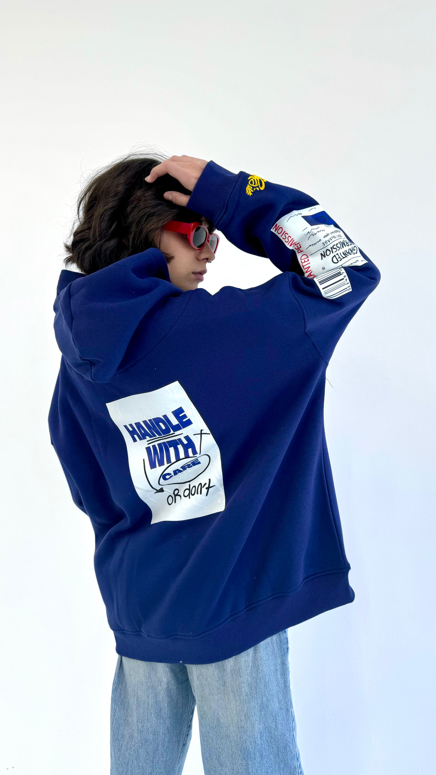The Parcel-Oversized fleeced cotton sweatshirt
